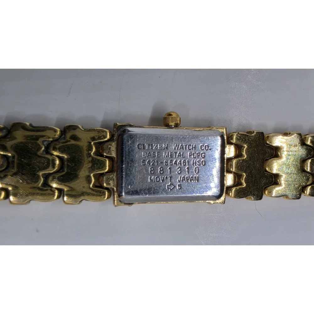 Citizen Elegance Diamonds MOP Palladium Gold Plated 5421-S64461  Watch Runs